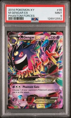 M Gengar EX 35 XY Phantom Forces Mega MINT PSA 9 - Image 1 of 2