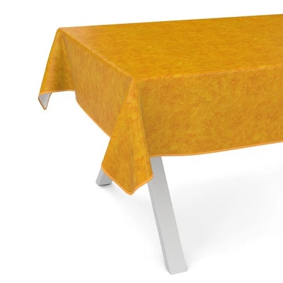 Wachstuchtischdecke Tischdecke abwaschbar Gartentischdecke ANRO Marmor Orange - Bild 1 von 4