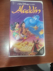 Aladdin (VHS, 1993) Walt Disney Original Classic video Black Diamond Used - Picture 1 of 11