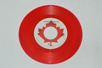 HUEY LEWIS AND THE NEWS The Heart Of Rock & Roll 7" Red Vinyl HP-1 Canada VG+ - Image 1 of 2