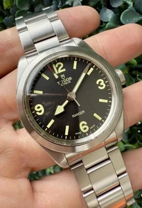 2023 Tudor Ranger 39mm Automatic Black Dial Steel Bracelet Watch 79950 B+P - Picture 1 of 20