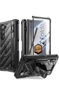 Funda SUPCASE UB Pro para Galaxy Z plegable 6 con soporte para bolígrafo S soporte - Negra - Imagen 1 de 13