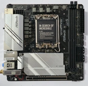 ASRock H670M-ITX-AC Motherboard, LGA 1700, WiFi 6E, DDR4, Mini-ITX, PCIe 5.0 - Picture 1 of 4