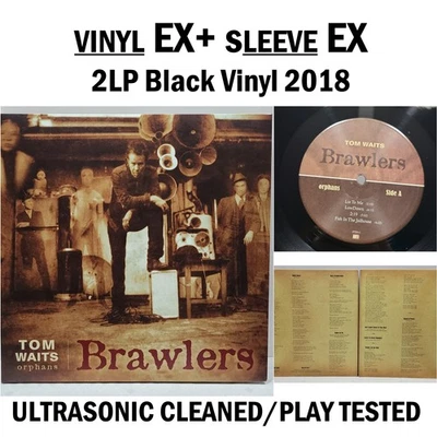 Tom Waits Orphans Brawlers 2 LP Anti 2018 EX+ Vinyl Black 180 gram #32o Foto 1 de 4