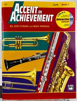 Accent On Achievement Book 2 Flute With CD By John OReilly Mark Williams - Image 1 of 4