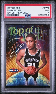 Aros Tim Duncan Top Of The World 1997 #1 -- PSA 7 Foto 1 de 2