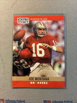 Juego profesional de fútbol americano 1990 Joe Montana #293 - San Francisco 49ers Foto 1 de 2
