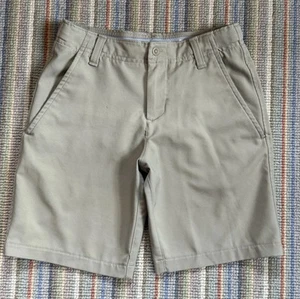 Under Armour UA Match Play Boys Khaki Used Shorts. Small. Golf, School Uniforms - Picture 1 of 3