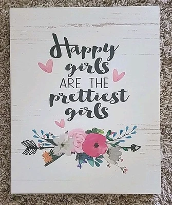 Impresión en lienzo para niñas 20 x 16 decoración de pared decoración del hogar arte de pared listo para colgar Foto 1 de 2