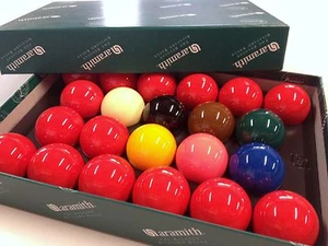 REAL ARAMITH SNOOKER BALLS 2 & 1/16" inch Quality Premier (FULL 22 Ball Set) - Picture 1 of 3