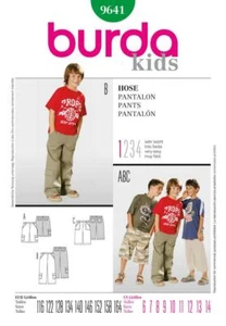 Burda Sewing Pattern 9641 Boys Childs Pants Size 6-14 Euro 116-164 - Picture 1 of 1