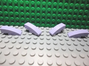 Lego 4 Lavanda 3x1 Curvo Pendenze Lisce Blocco Mattoni NUOVO - Foto 1 di 1