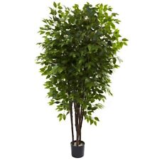 Nearly Natural 5402 6.5ft. Deluxe Ficus Tree Green 48x48x78