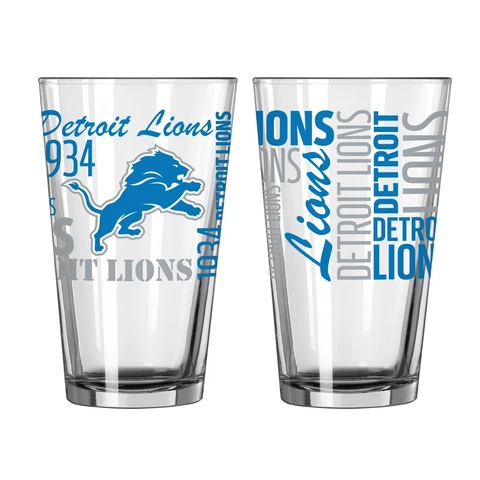 Detroit Lions Boelter NFL Spirit 16oz Pint Glass(1) FREE SHIP!! Cover