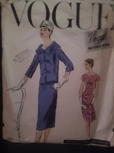 RARE Vintage 1950s VOGUE COUTURIER DESIGN 909 UNCUT - Picture 1 of 2
