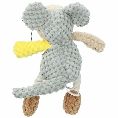 AB TOOLS Molly Mouse Mr Twister Teddy Dog Toy With Squeak 23cm/9"