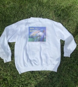 Vintage Cisco Systems Sweatshirt XL White Graphic Pullover Computing Internet - Picture 1 of 12