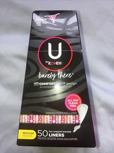 U by Kotex Balance Daily Wrapped Thong Panty Liners Light Absorbency 50 Ct - Picture 1 of 2