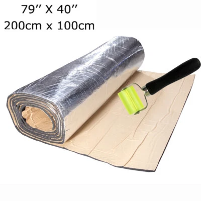 79"x40" A prueba de sonido para automóvil Amortiguador térmico Aislamiento Ruido Material Mat EE. UU. Foto 1 de 4