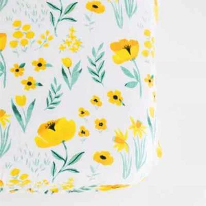 Clementine Kids Buttercup Blossom Crib 100% cotton muslin Sheet - Picture 1 of 3
