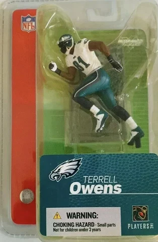 New 2004 McFarlane Sportspics NFL Terrell Owens #81 Football Figure,Philadelphia Cover