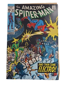 Amazing Spider-Man 82 1970 Vintage Marvel Comic Electro Appearance J. Romita Raw - Picture 1 of 24