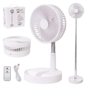 Portable Desk Fan,Foldable Fan Pedestal Stand Floor Fan with Remote Controller - Picture 1 of 8