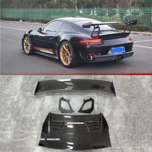 Full Carbon Fiber Spoiler Wing Bodykit For 2012-2019 Porsche 911 991 GT3RS - Picture 1 of 5