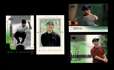 (4) Different DAVID DUVALL 2001 Upper Deck 2,97,E-DD,GG5 RC Golf Card Lot - Image 1 of 2