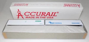 HO Trains Accurail #9111 89' ATSF Combo Coche Plano con Kit de Remolques - Imagen 1 de 3