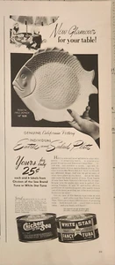 1941 Chicken of the sea White Star Tuna Vintage Ad 14 x 10 - Picture 1 of 2