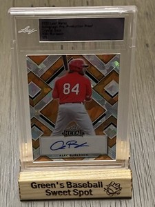 2022 Leaf Metal Alec Burleson Pre-Production Proof Auto 1/1 St. Louis Cardinals