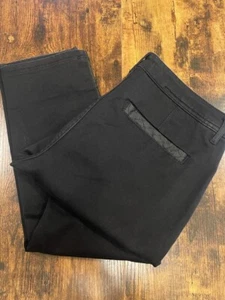 Liverpool Women's Black "Abby Skinny" Pants w/dec trim down legs SZ 12x31 - Picture 1 of 9