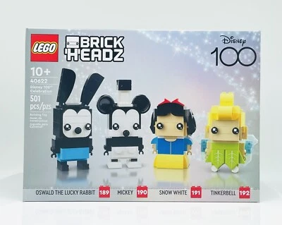 LEGO® 40622 Disney 100thCelebration BrickHeadz, Mickey, Tinkerbell, Oswald, Snow - Image 1 of 4