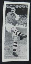 1954 ADOLPH SUBBUTEO CARD FOOTBALL #38 D.J. LISHMAN ARSENAL GUNNERS ENGLAND