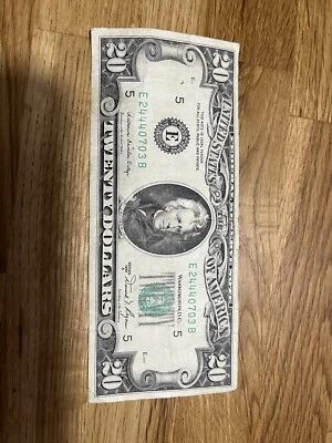 20 dollar bill 1981 vintage  good  condition  - Image 1 of 4