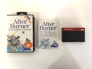 After Burner (Sega Master System, 1988) CIB Complete w/Manual Tested - US Seller - Picture 1 of 11