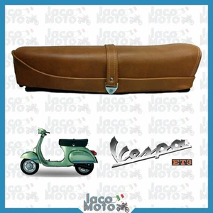 Silla VESPA 50 SPECIAL R L N / 125 ET3 De Cuero Marrón Con Cerradura - Imagen 1 de 4