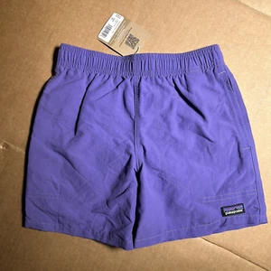 Patagonia Kid's Baggie Shorts 5" Lined Perennial Purple Size 12 Large NWT - Picture 1 of 2