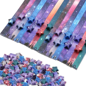 Origami Paper - 1080 Sheets Origami Star Paper Strips, 8 Different Designs of Be - Picture 1 of 6