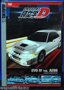 Initial D # 10 Team Emperor DVD NEW Free Next Day Shipping Evo 1V vs AE86 - Imagen 1 de 1