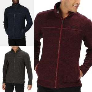 Regatta Earvin Textured Fleece Full Zip Up Warm Jacket Hiking Activewear 351 - Picture 1 of 18