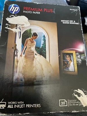 Papel fotográfico brillante HP Premium Plus 13 x 18 cm (20 hojas) Foto 1 de 4