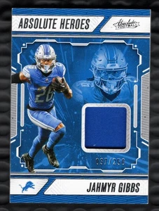 JAHMYR GIBBS 2024 Panini Absolute Heroes MEM /250 LIONS #AHM-JGS - Picture 1 of 2