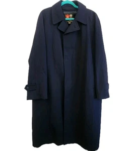 Cappotto uomo McLaren vintage personalizzato blu navy soprabito lungo foderato classico vestito - Foto 1 di 8