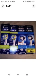 Oral-B FlossAction Toothbrush 12 Replacement Brush Heads Refills Precision - Picture 1 of 1