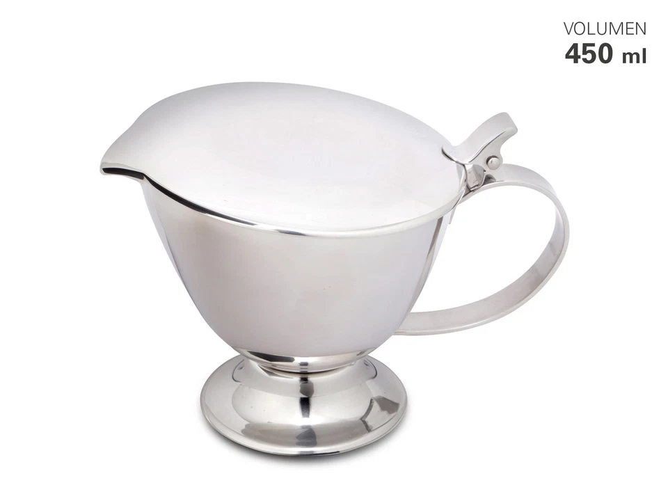 Weis 15880 Edelstahl Sauciere mit Deckel 450ml