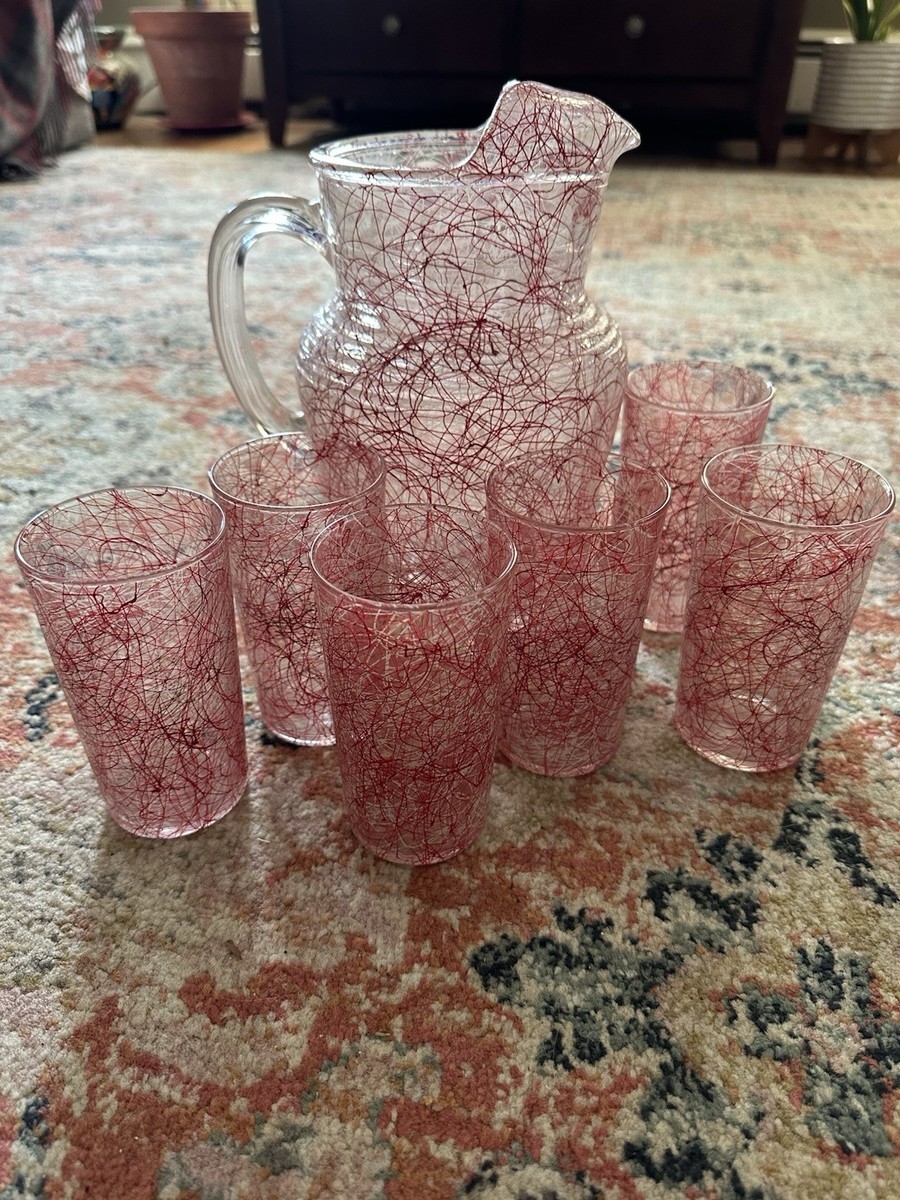 専用】USA 50s ビンテージグラスセット スパゲッティグラス