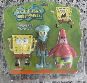 Vintage 2001 Spongebob Squarepants Bendable Figures Figurines 3 Pack Set New E14 - Picture 1 of 8