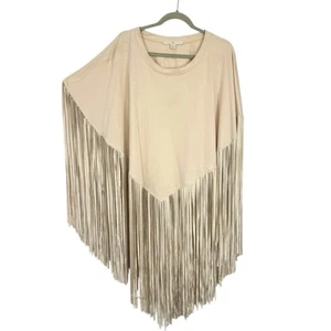Poncho Boston Propio Flecos Beige Talla L/XL Pullover - Imagen 1 de 13